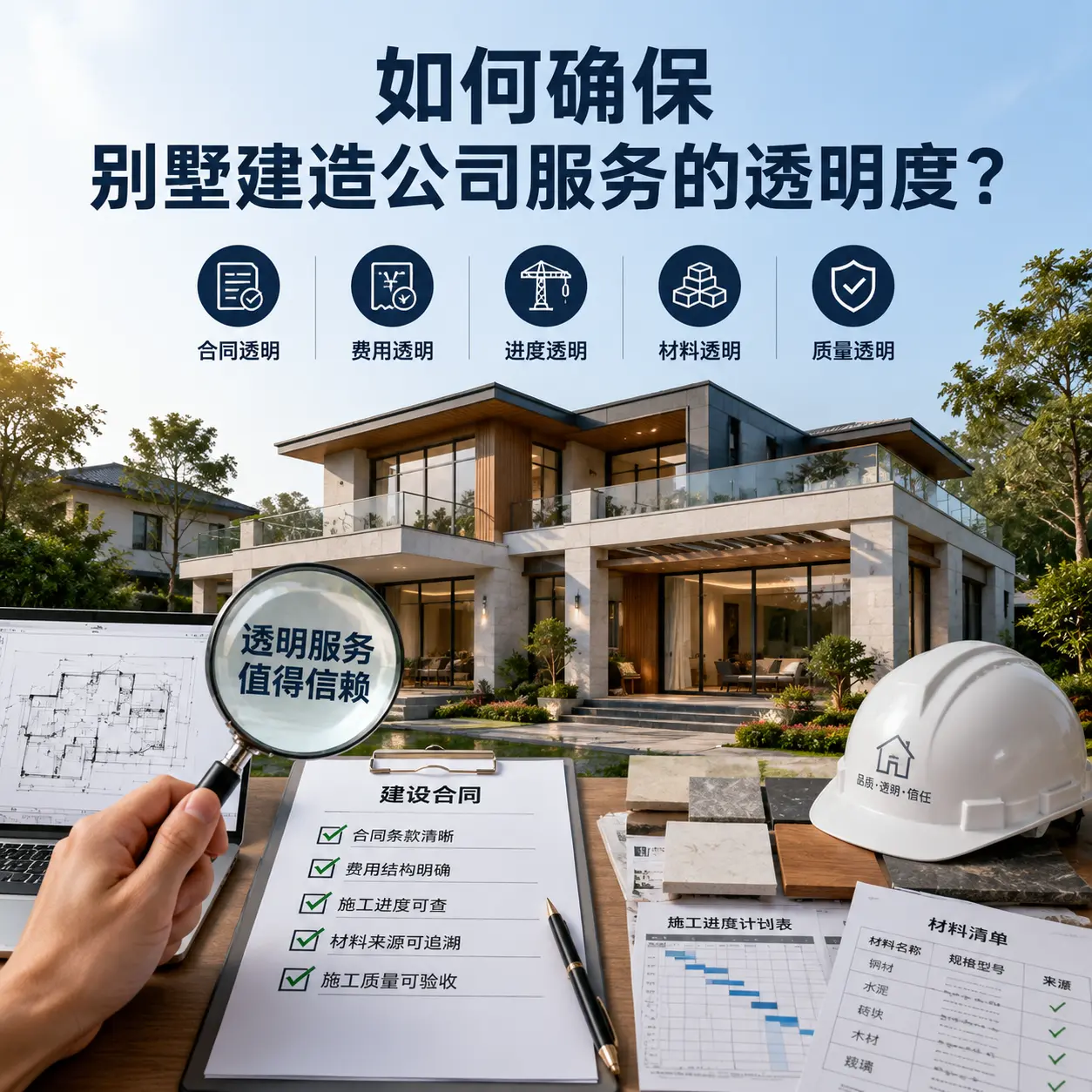 在 玉屏 如何确保别墅建造公司服务的透明度？