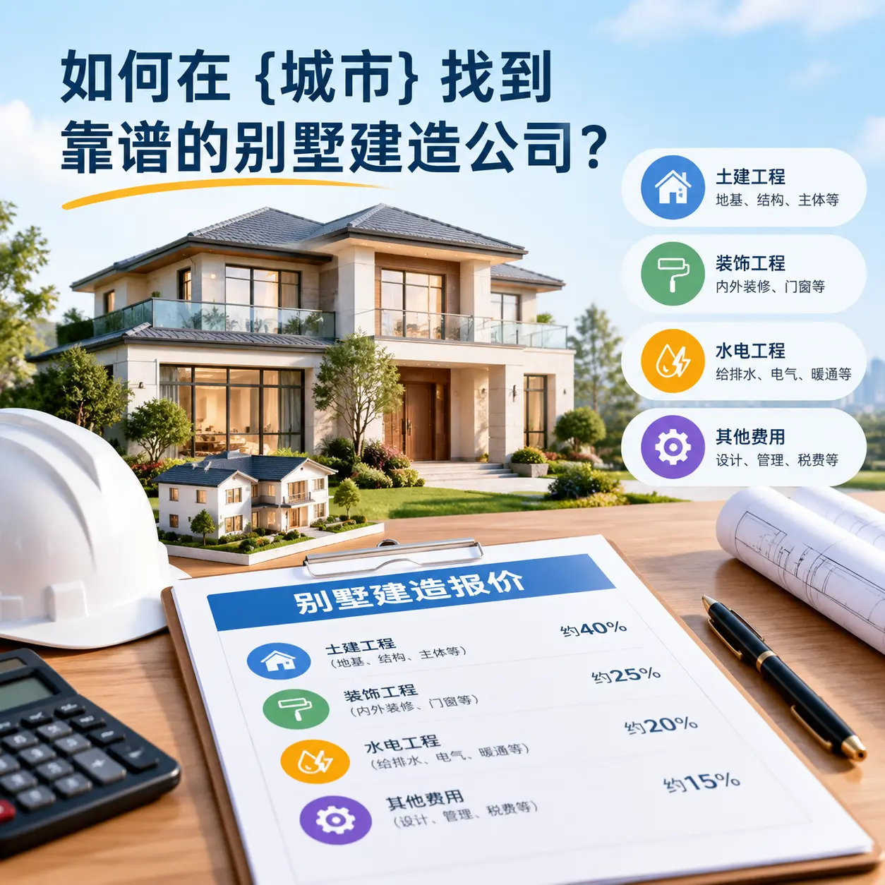 如何在 玉屏 找到靠谱的别墅建造公司？