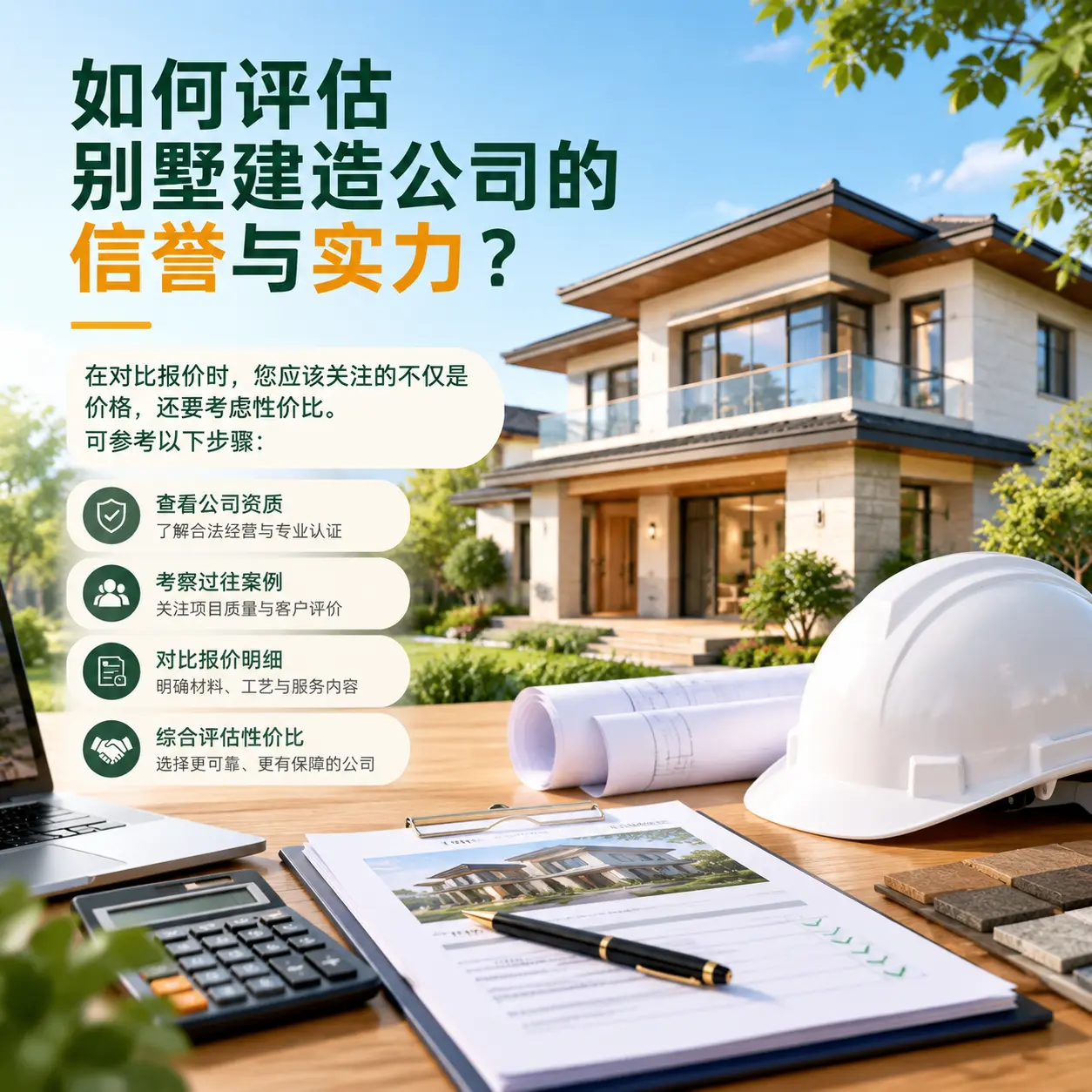 如何评估 玉屏 别墅建造公司的信誉与实力?