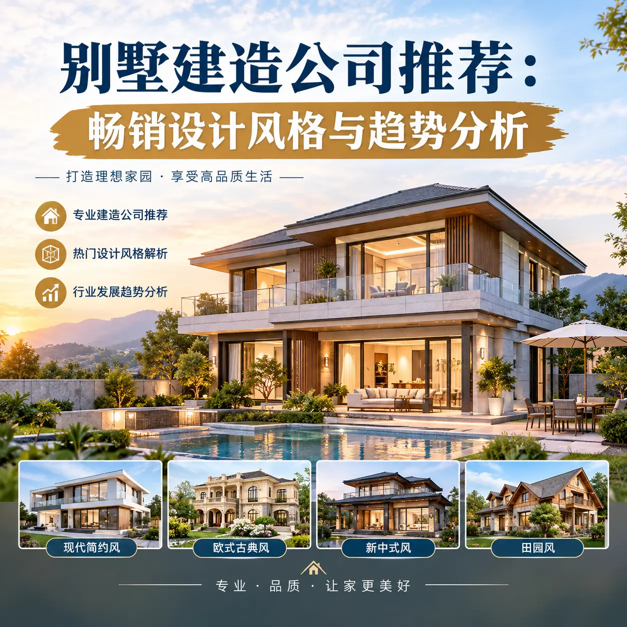 别墅建造公司推荐： 玉屏 畅销设计风格与趋势分析